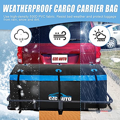 Blue 20 cu. ft Waterproof Hitch Cargo Carrier Bag E781