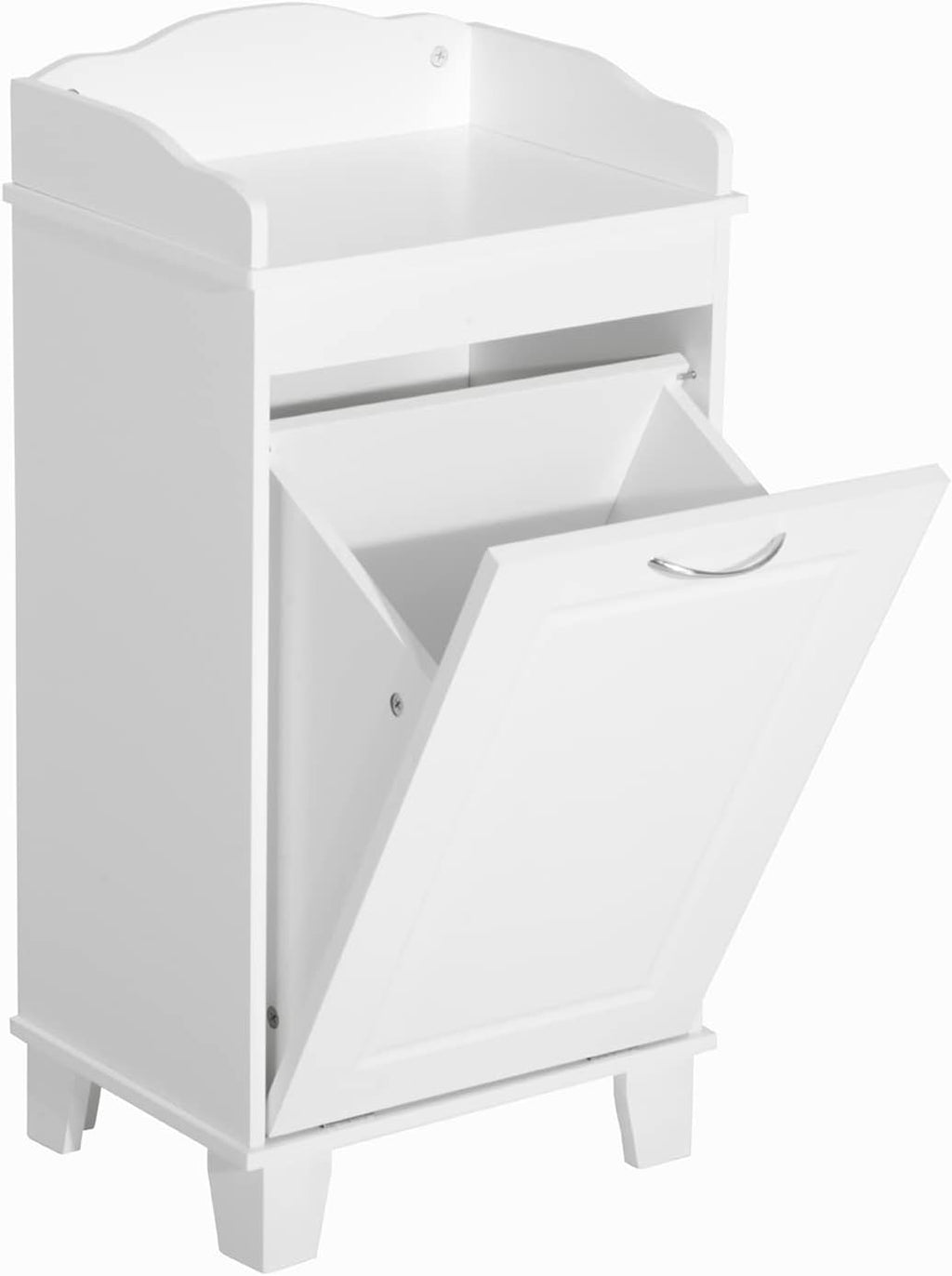 White Free Standing Laundry Hamper Z301