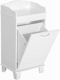 White Free Standing Laundry Hamper Z301