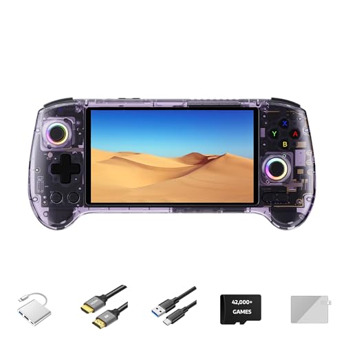 Handheld Retro Gaming Console 5.48” AMOLED Display Android 14 8K TV Output Portable Video Game Console White 512G F9048