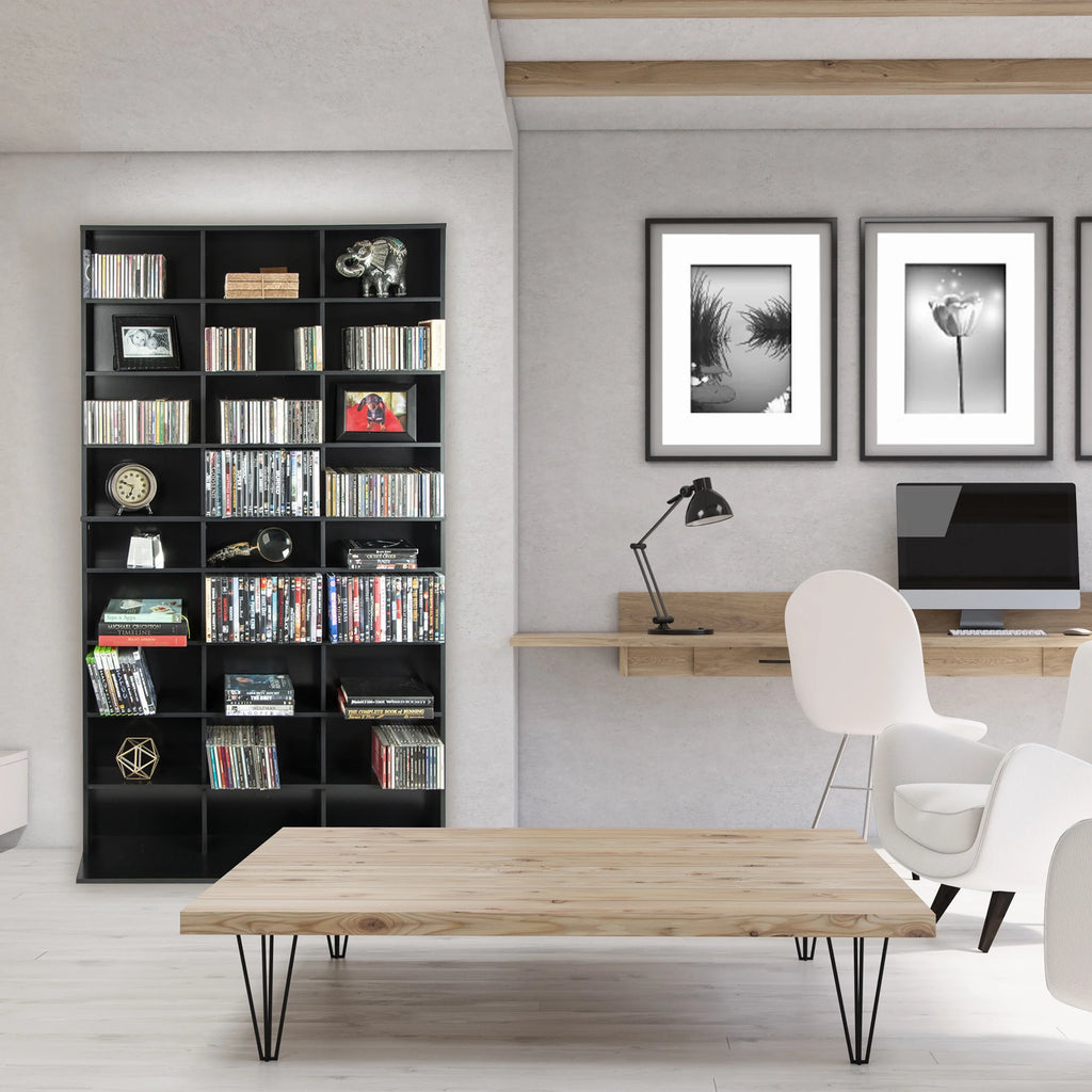 Black Media Storage Cabinet XL J7526