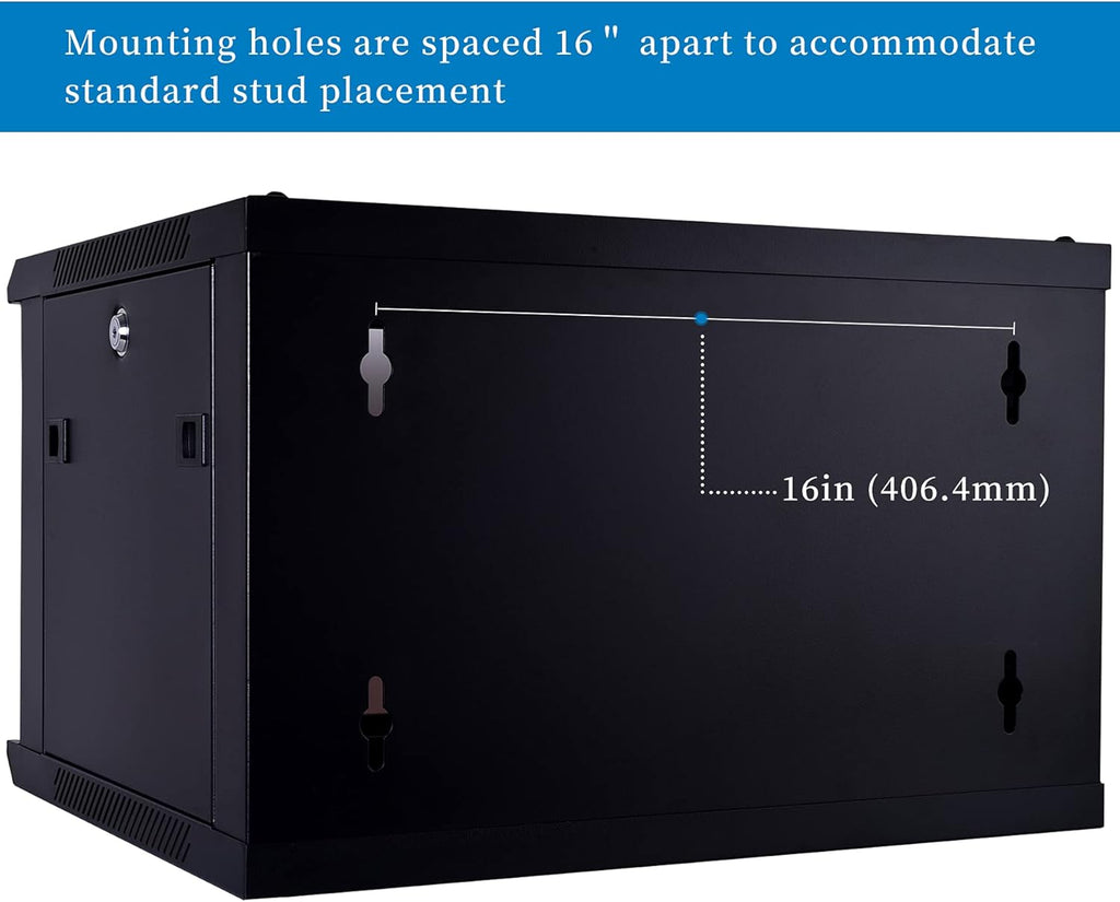 6U Wall Mount Server Cabinet Network Rack Enclosure V18532