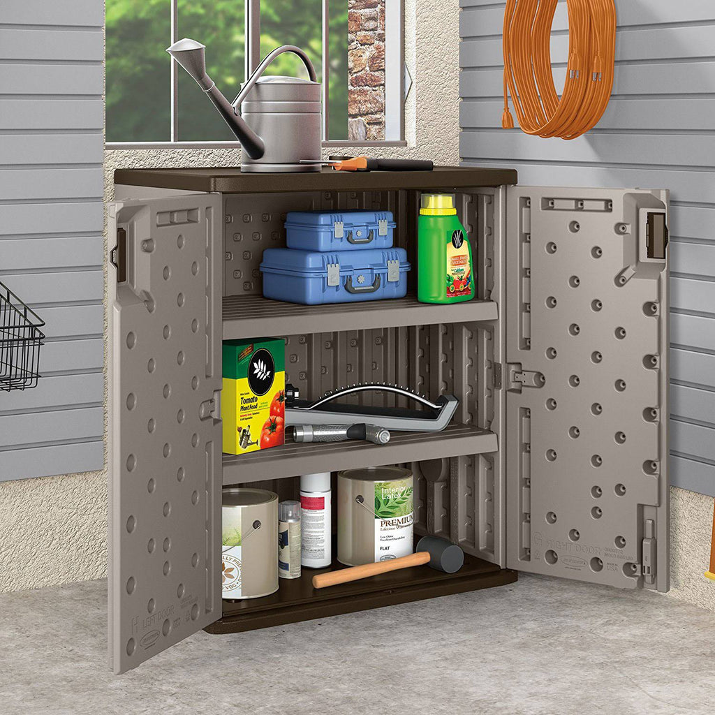 9 Cu ft Heavy Duty Resin Storage Cabinet 3 Pack E57953