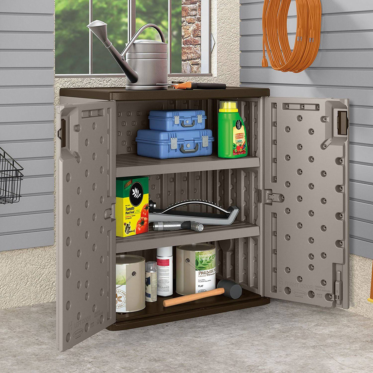 9 Cu ft Heavy Duty Resin Storage Cabinet 3 Pack E57953