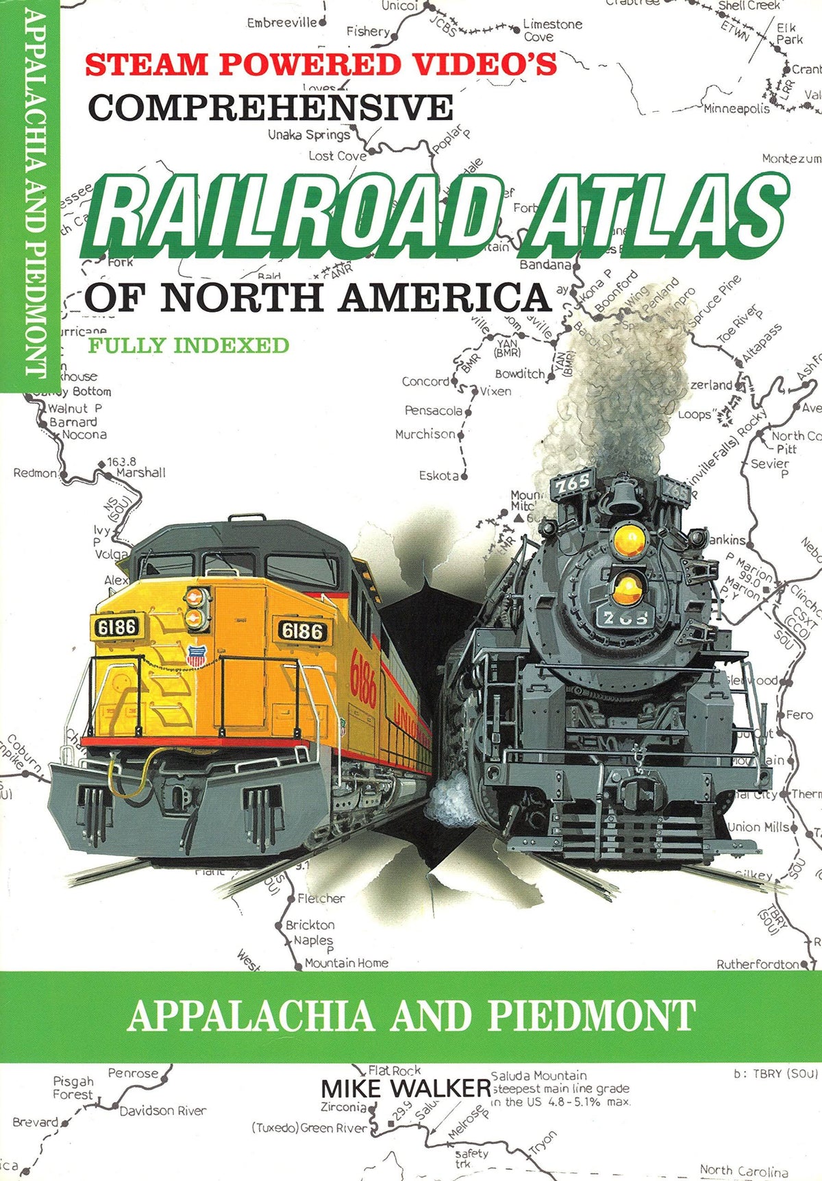 Railroad Atlas of North America: Appalachia & Piedmont Book H230