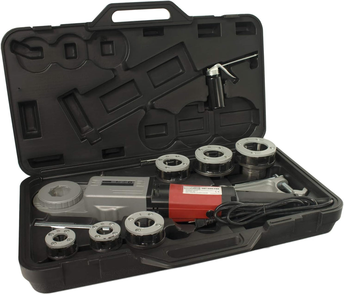 Hand-Held Power Drive Kit Pipe Threading Machine with Carrying Case I57890