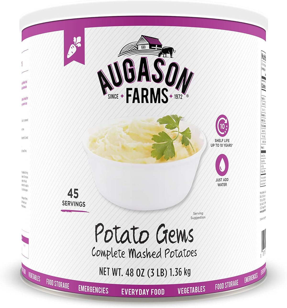 3 lbs Mashed Potatoes No. 10 Can F2145