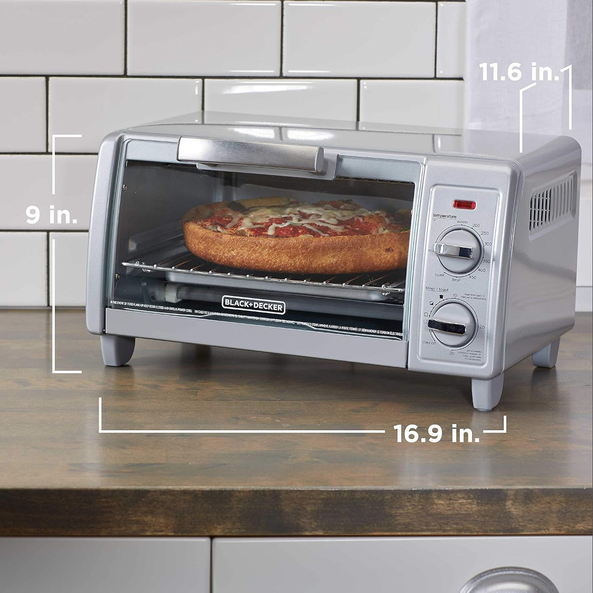 4-Slice Stainless Steel Toaster Oven J39758