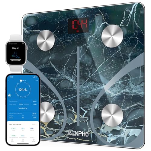Smart Scale Digital Bathroom Scale Body Fat Scale Body Composition Monitor Health Analyzer 400 lbs D7515