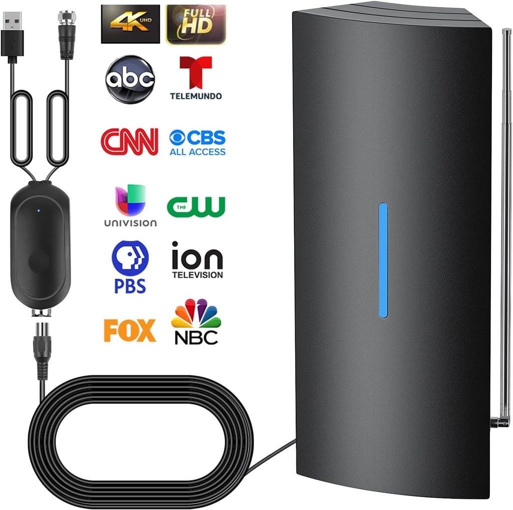Antenna for Smart TV with Adjustable Amplifier and 36ft Coax Cable A2156