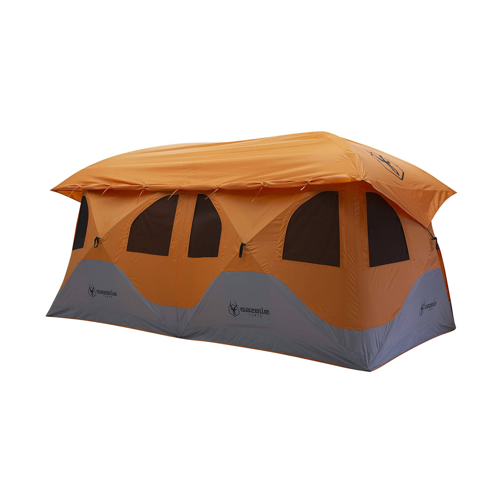 Orange 8 Person Pop Up Camping Tent G5857