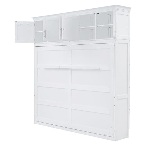Full Size Murphy Cabinet Bed with Drawer M43136