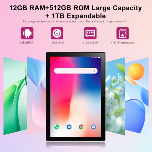 12GB+512GB 4G LTE Android 13 Tablet with SIM Card Slot P5810