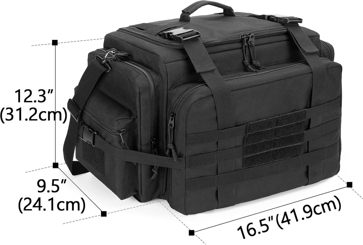 Black MOLLE Compatible Patrol Bag O270929