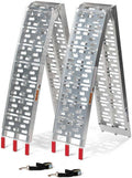 Aluminum Plate Top Ramp 7.5 Ft Pair 1,500 Capacity Loading Ramp J544