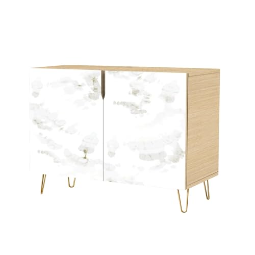 2 Doors Sideboard Cabinet with Golden Veins T708030