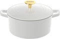 Enameled Cast Iron 7-Quart Round Covered Casserole Z817916