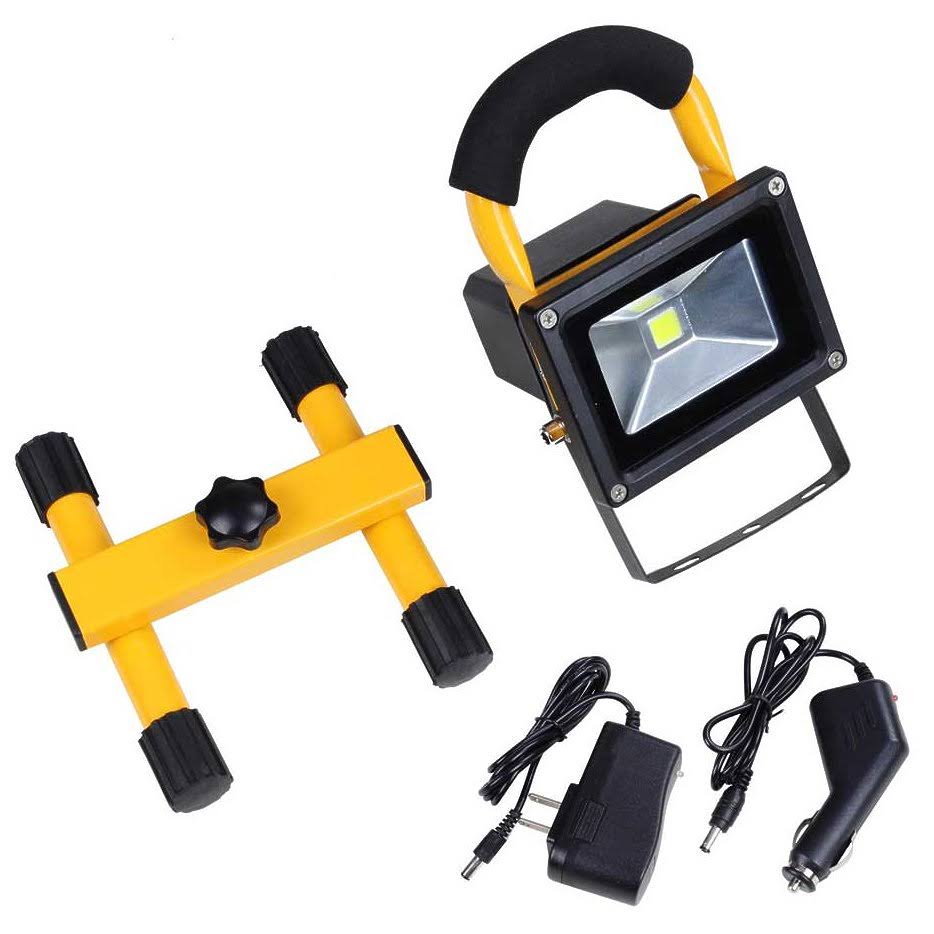 10W Rechargeable LED Flood Light with Tripod Stand B53171