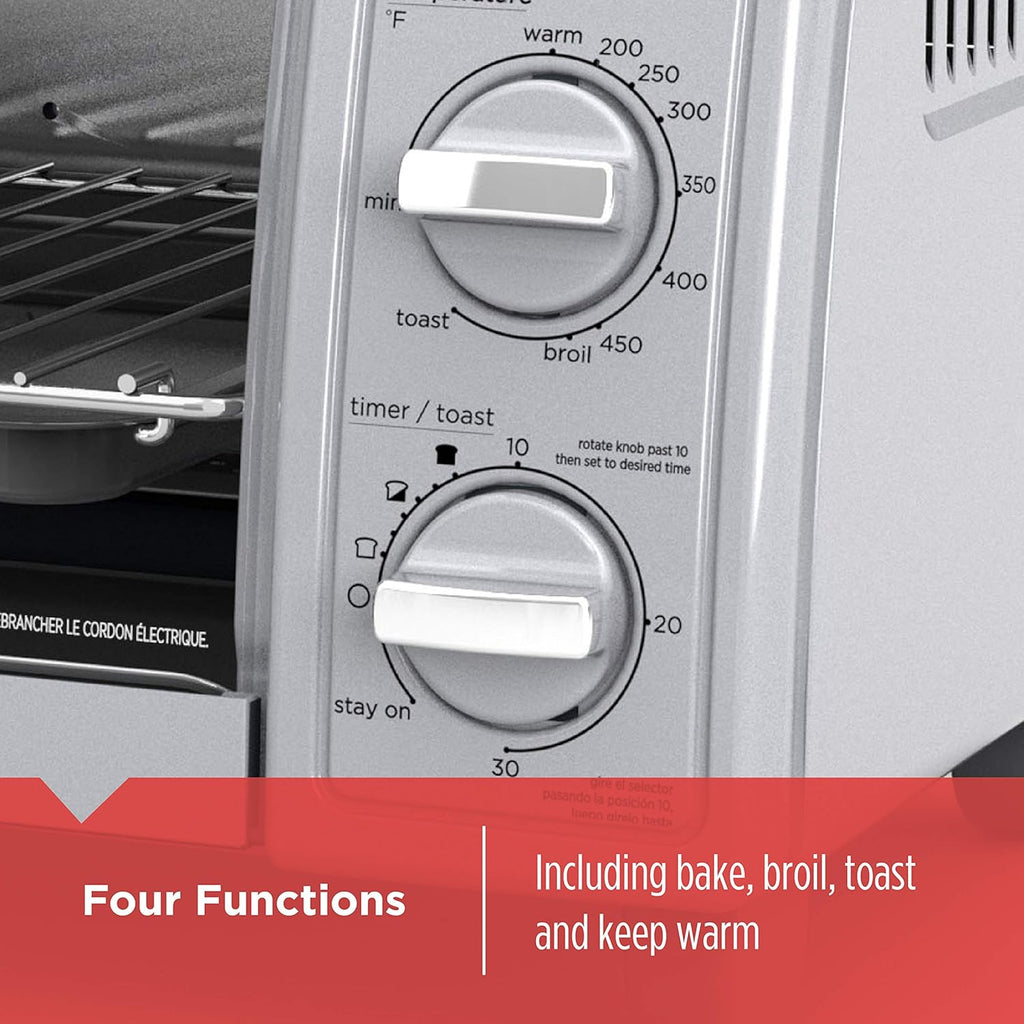 4-Slice Stainless Steel Toaster Oven J39758