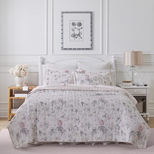 King Reversible Cotton Quilt Set with Shams J25942