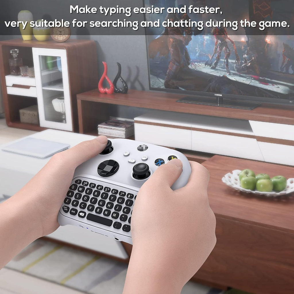 Mini Game Chatpad Keypad with Audio/3.5mm Headset Jack & 2.4Ghz Receiver N168939