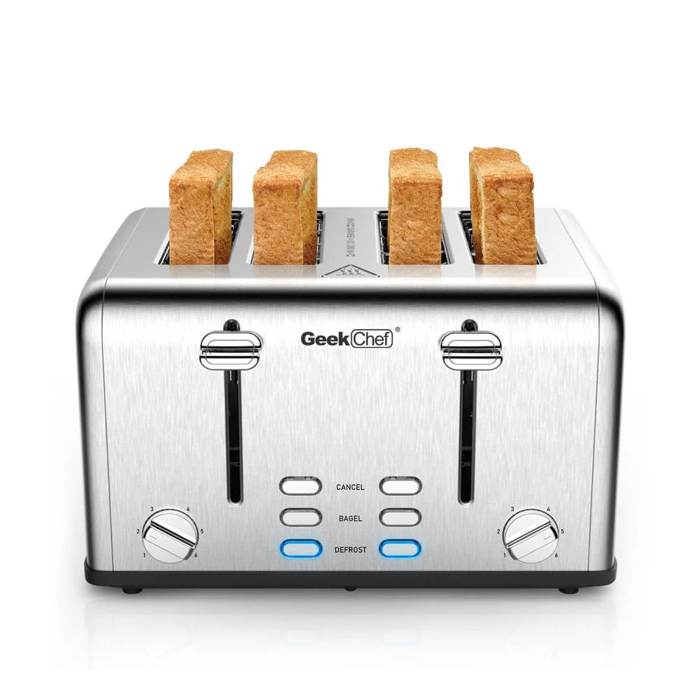 4 Slice Stainless Steel Toaster D822631
