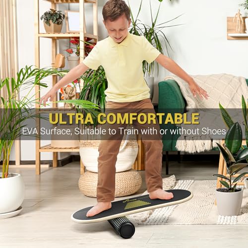 7 Modes Balance Board with Adjustable Stoppers and Roller C2444