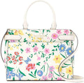 Cream Medium Top Zip Satchel Crossbody K485