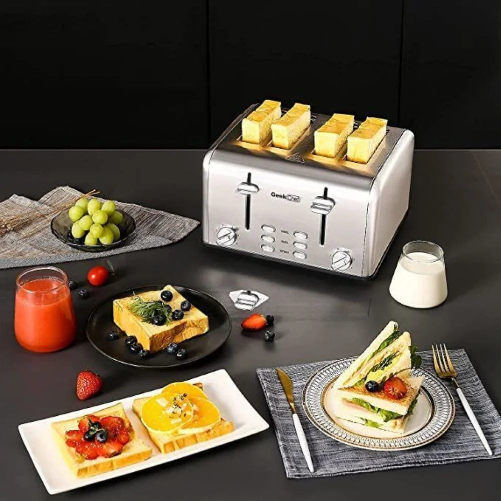 4 Slice Stainless Steel Toaster D822631