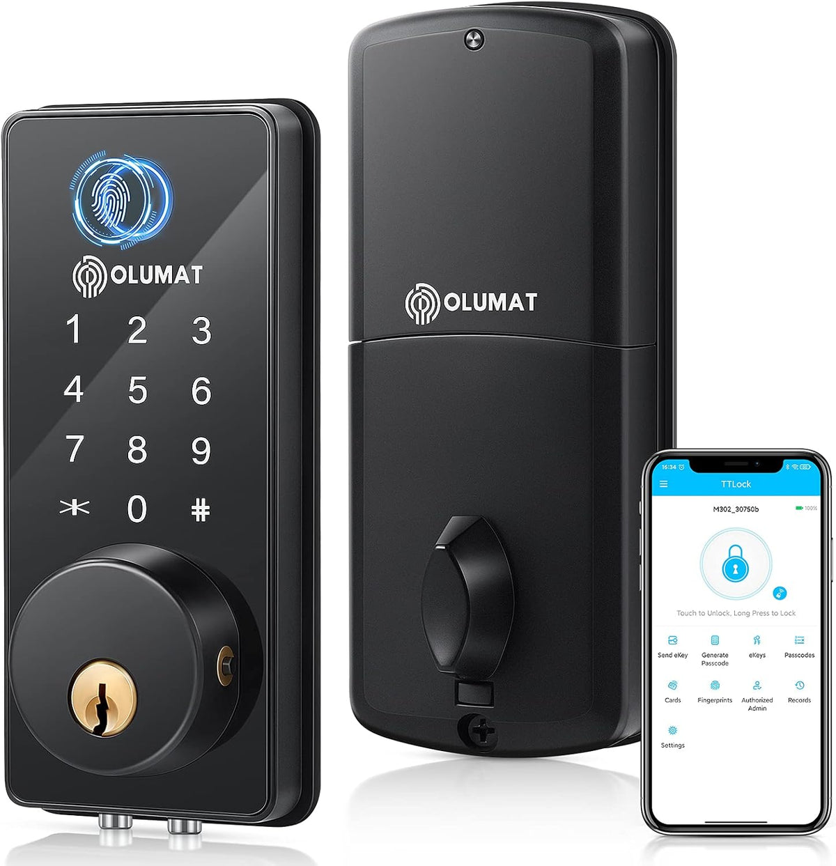 Smart Keyless Entry Door Lock with Keypads Z17976