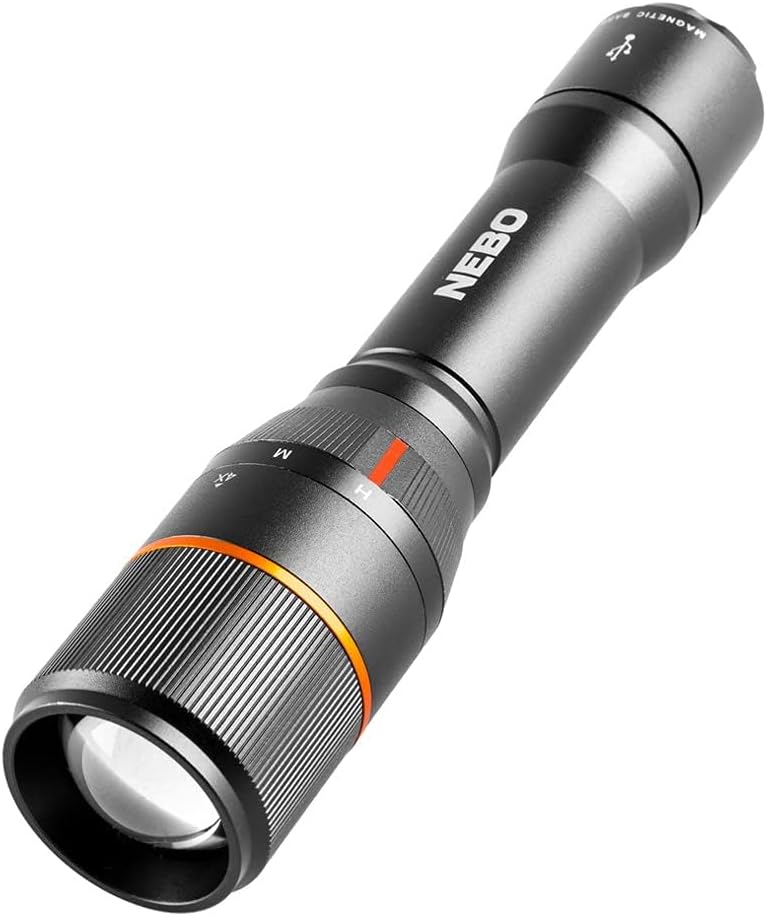 Black Rechargeable Waterproof Handheld Flashlight R3094