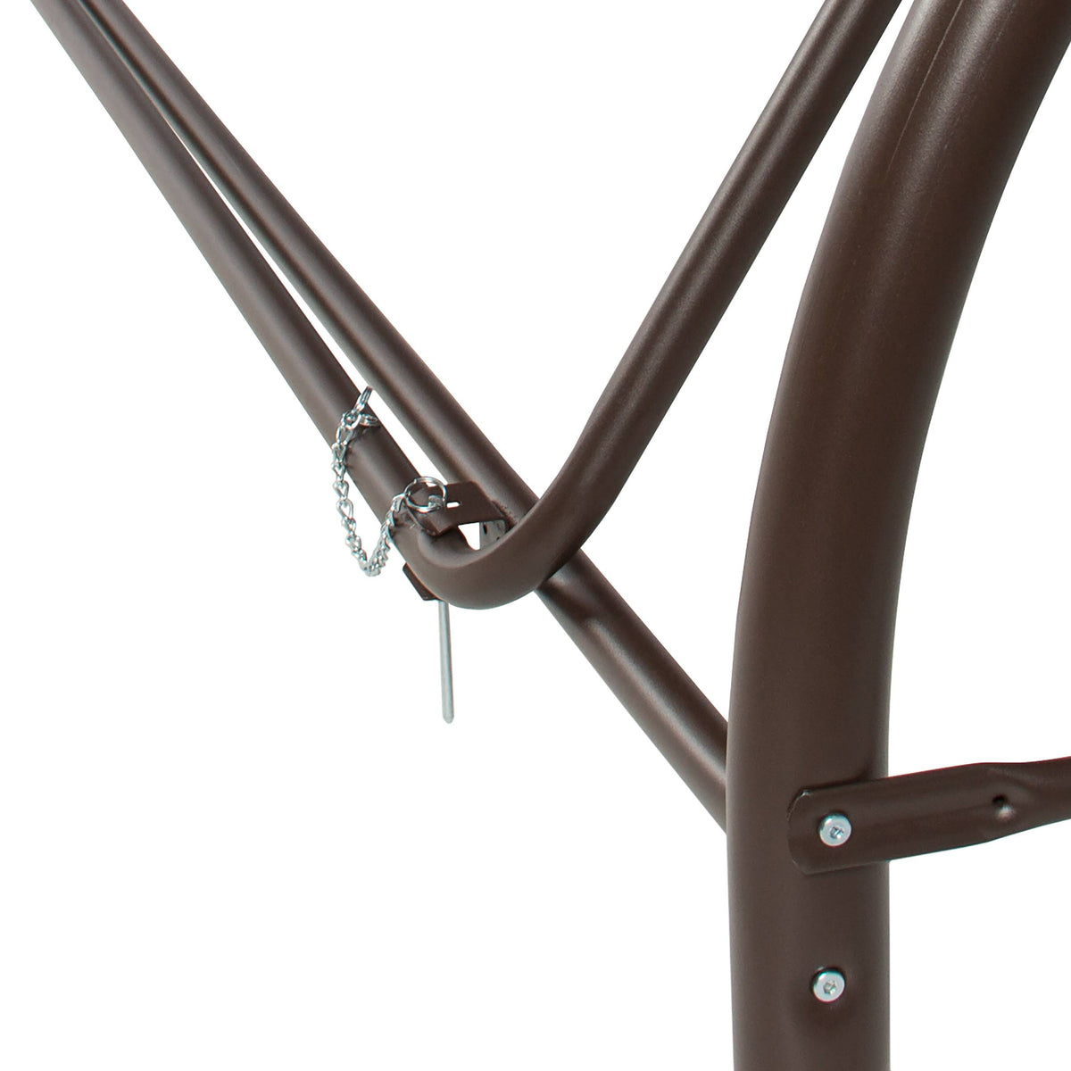 3-Seat Converting Outdoor Patio Swing with Canopy, Brown O598