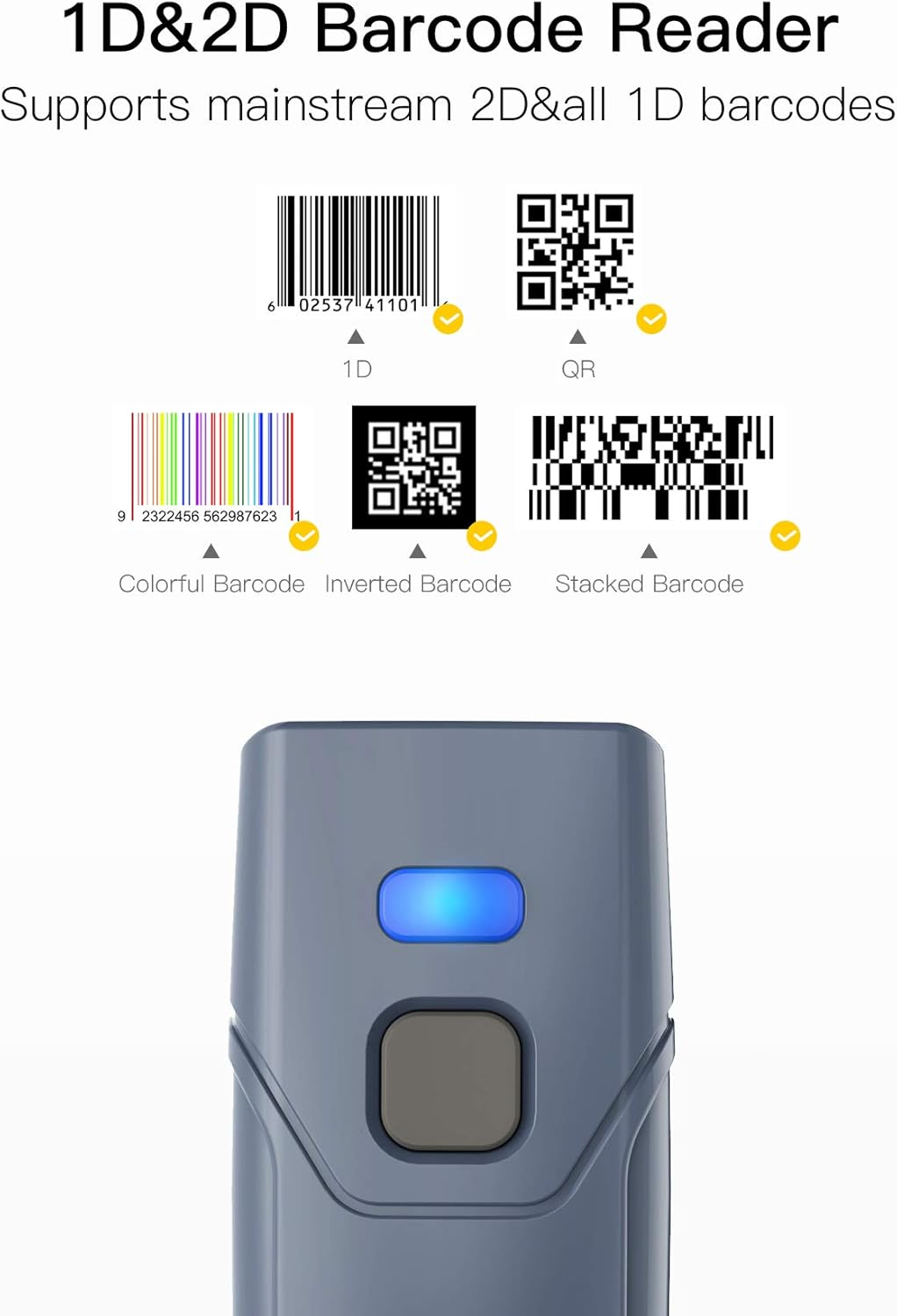 2D Bluetooth Barcode Scanner O485
