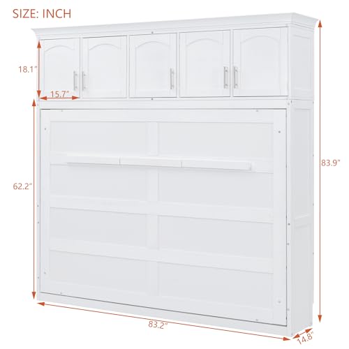 Full Size Murphy Cabinet Bed with Drawer M43136