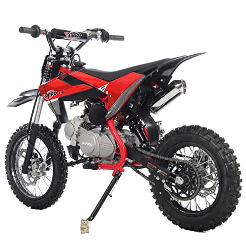 110cc Dirt Bike with Semi-Automatic Transmission, Kick Start, Big 14"/12" Tires U234860