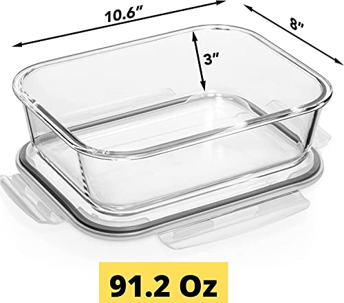 Large Glass Food Storage Containers with Lids, BPA Free I148102