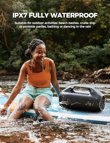 Portable Bluetooth Speaker, 100W, IPX7 Waterproof, 30H Playtime, Bluetooth 5.3 Z52736