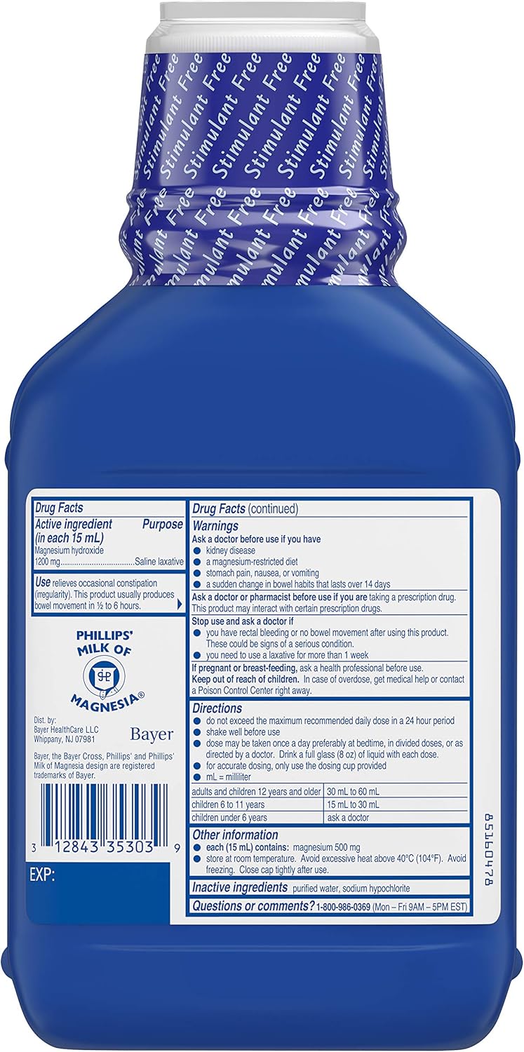 26 fl oz Pack of 6 Original Milk of Magnesia P178502