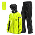 Men's Reflective Waterproof Motorcycle Rain Suit Jacket and Pants Set N4159