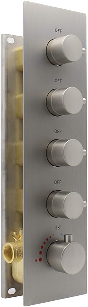 Chrome 3-way Brass Thermostatic Shower Valve E87142
