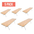 Wood Folding Table 5 Pack A713480