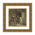12x12 Gold Ornate Wood Frame and Double Matted Museum Art Print K95933