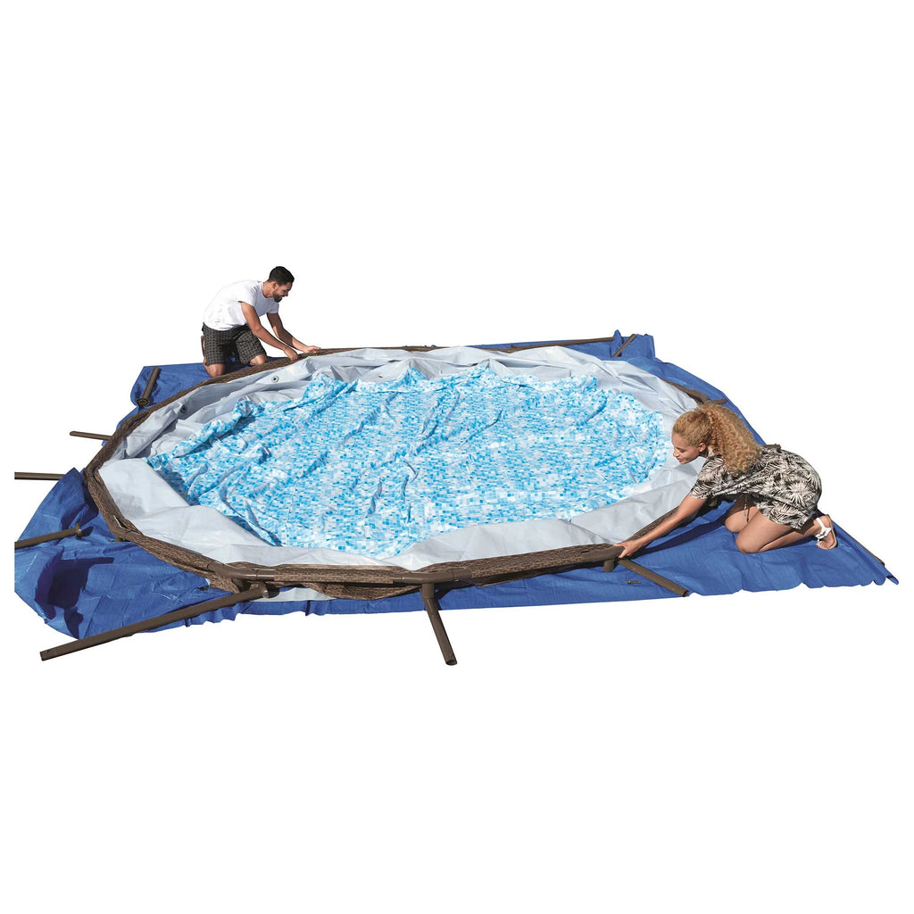 16ft x 48in Round Frame Above Ground Pool Set E699938