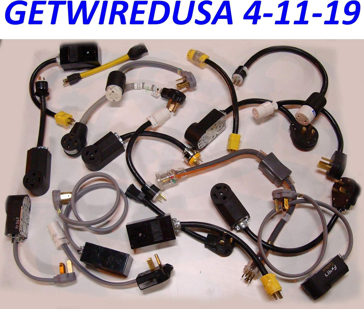 15-FT 10/3 10AWG Extension Cord 10-50P to 10-50R N16455