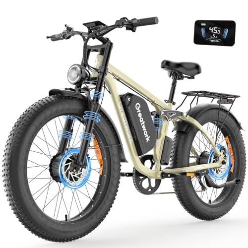 52V 4000/5000W Dual Motor Electric Bike 26" Fat Tire P720