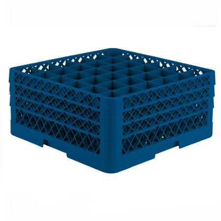 Royal Blue 36 Compartment Rack with 2 Extenders and Open Extender H665