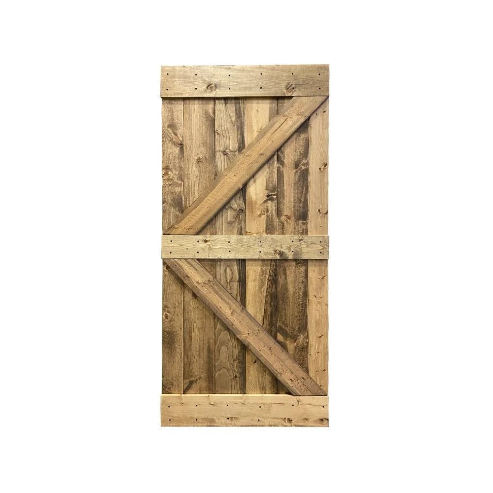 Worn Navy 30 x 84 Solid Pine Wood Interior Sliding Barn Door D618553