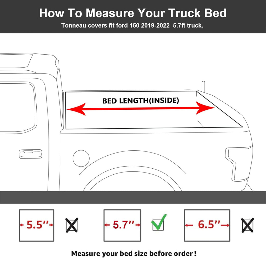 Hard Folding Truck Bed Tonneau Cover L4754