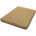 Tan Twin Extra Large Microfiber Futon Mattress J491201