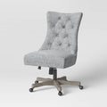 Tufted Back Office Chair Light Gray H65326